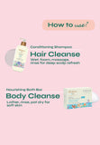 How to use shampoo and bath bar
