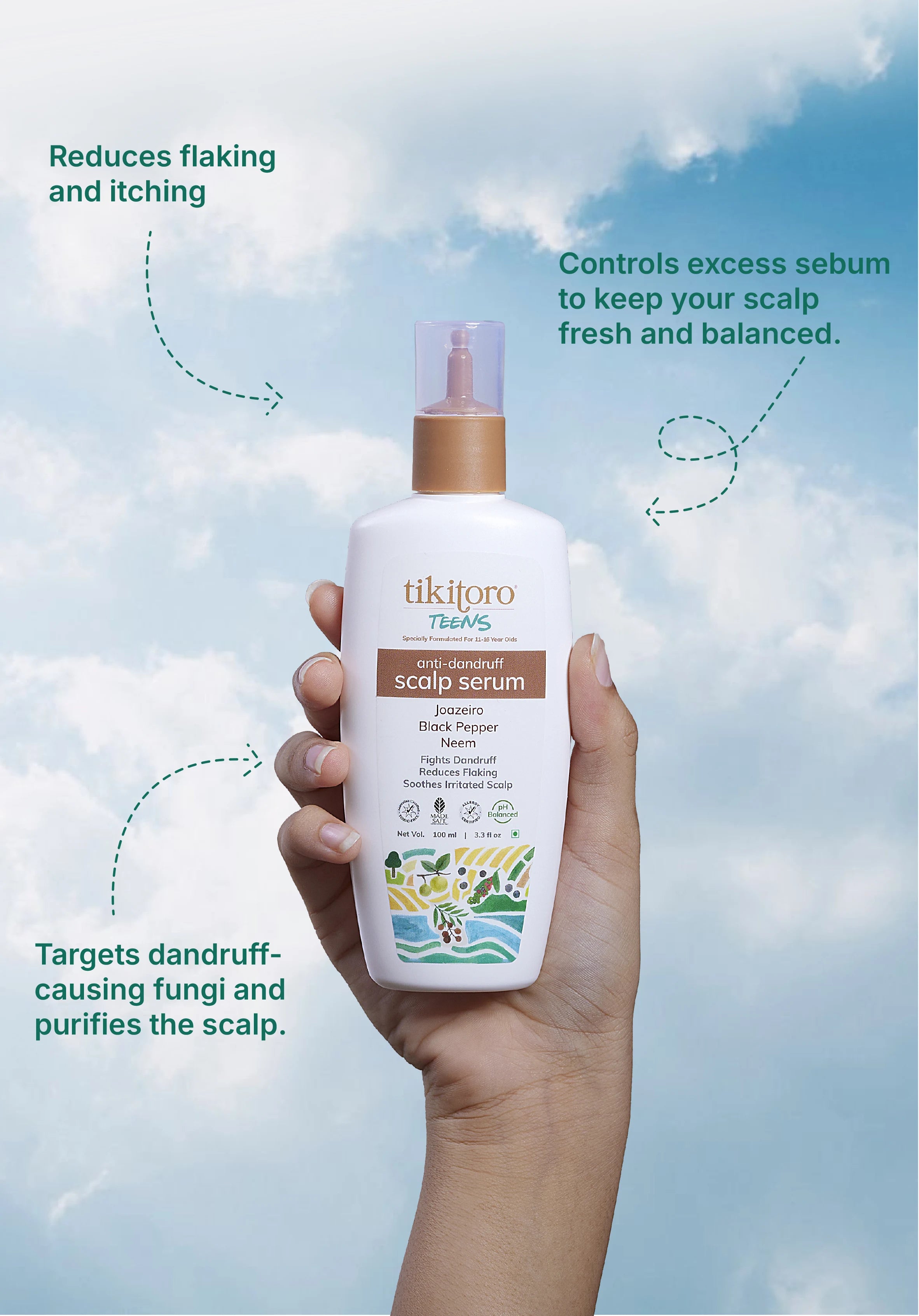 Healthy scalp care for teens