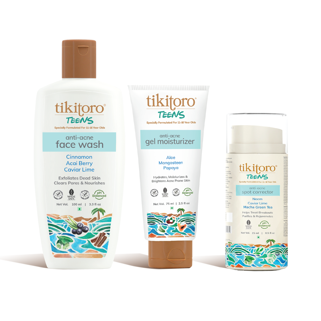 Tikitoro Teens Anti-Acne Care Kit (11 - 16 Years)