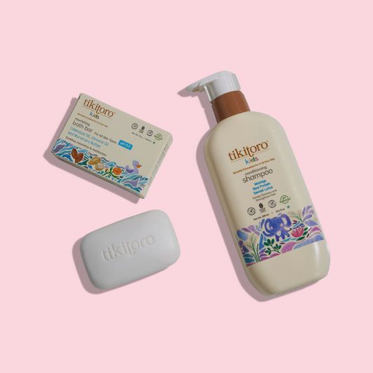 Tikitoro Kids Shampoo with Bath Bar-Pack of 2