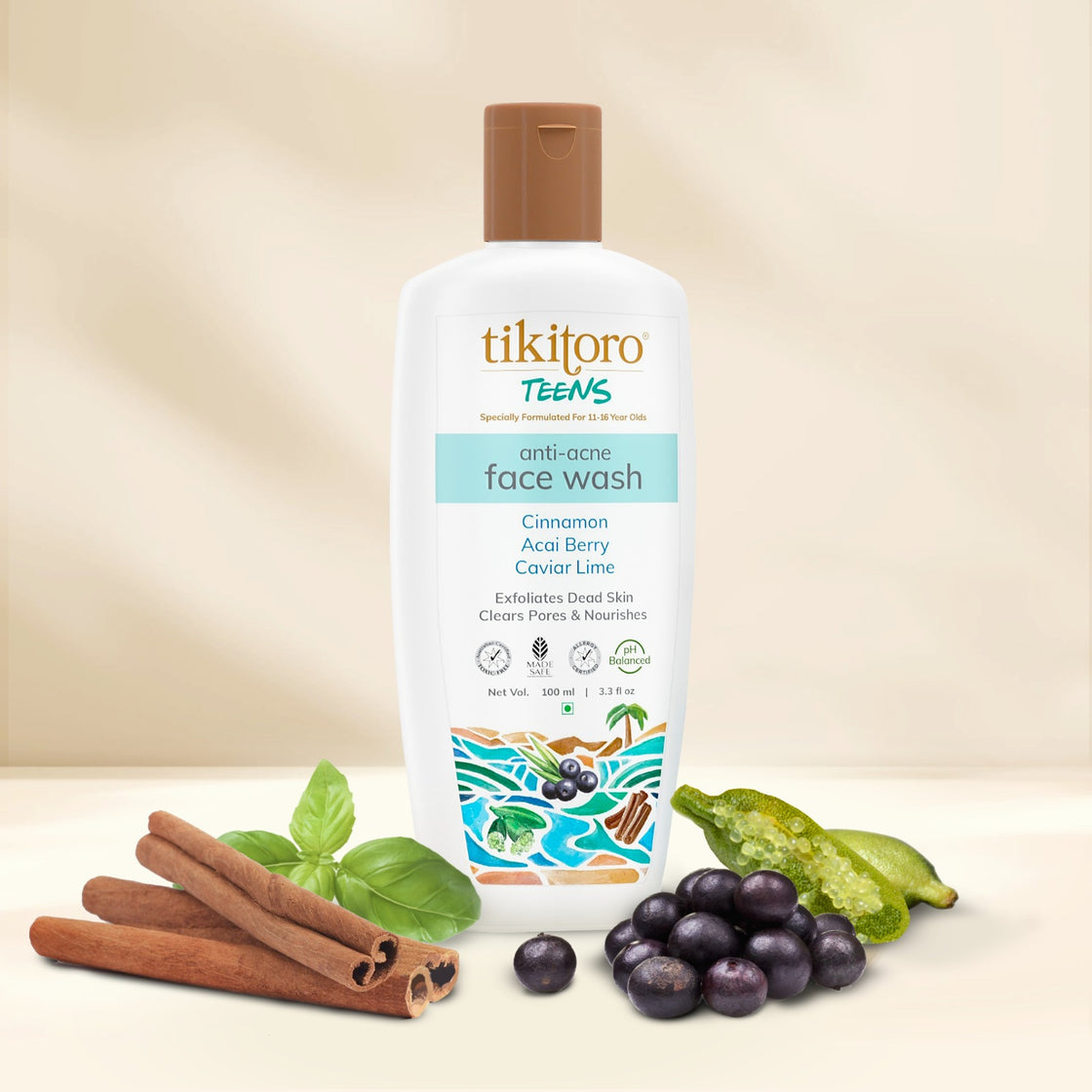 Tikitoro Teens Anti-Acne Face Wash (11 - 16 Years)